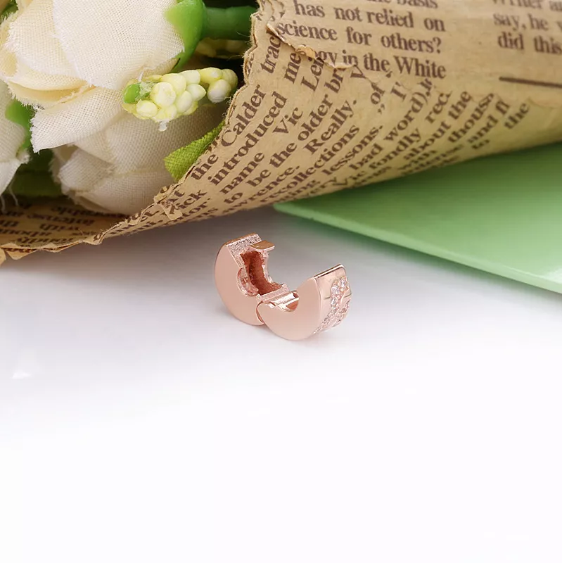 (resim) Pandora 14k rose altın kaplama Pembe Fan Klips - 788153C01 - Görüntüle 5