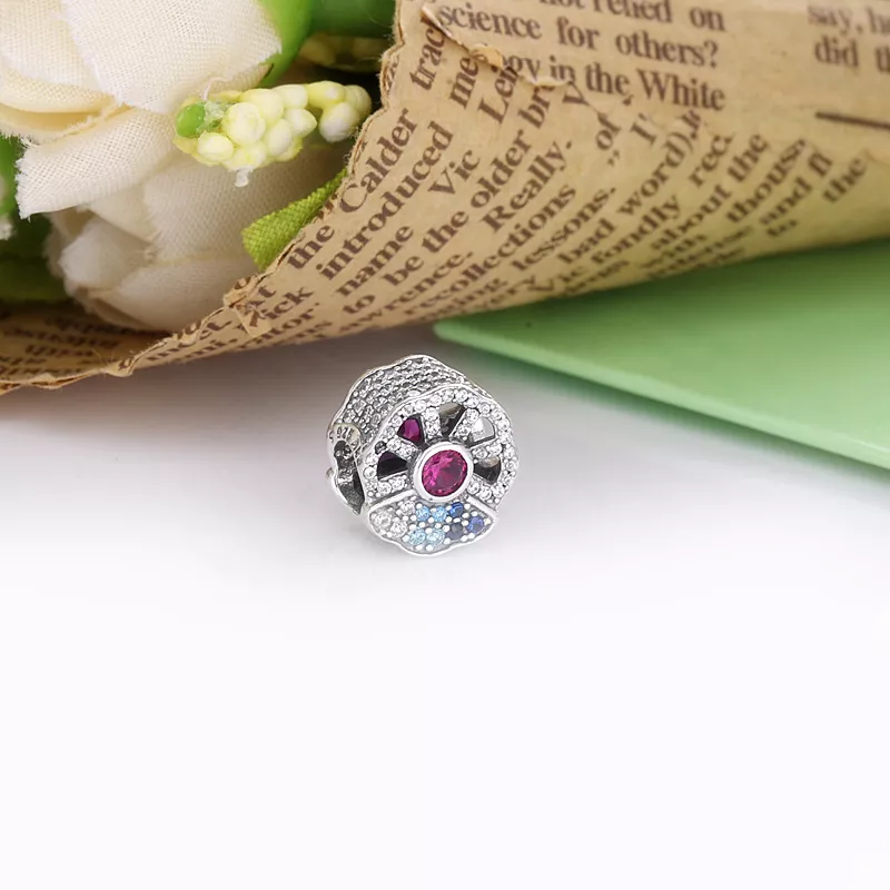 (resim) Pandora Mavi ve Pembe Yelpaze Charm - 798178CZMX - Görüntüle 2