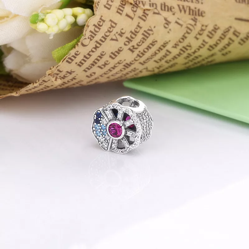 (resim) Pandora Mavi ve Pembe Yelpaze Charm - 798178CZMX - Görüntüle 3