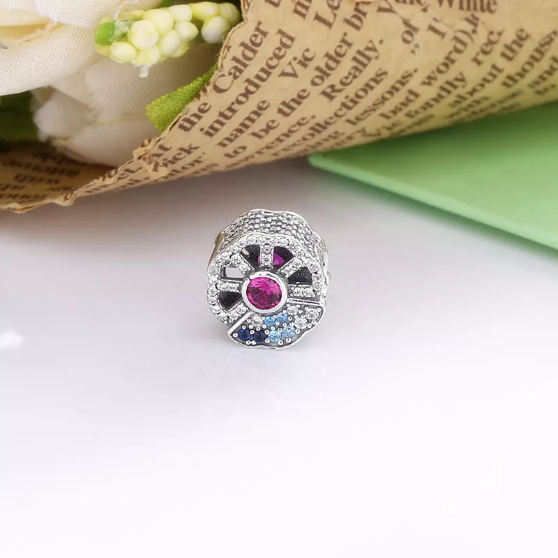 (resim) Pandora Mavi ve Pembe Yelpaze Charm - 798178CZMX - Görüntüle 5