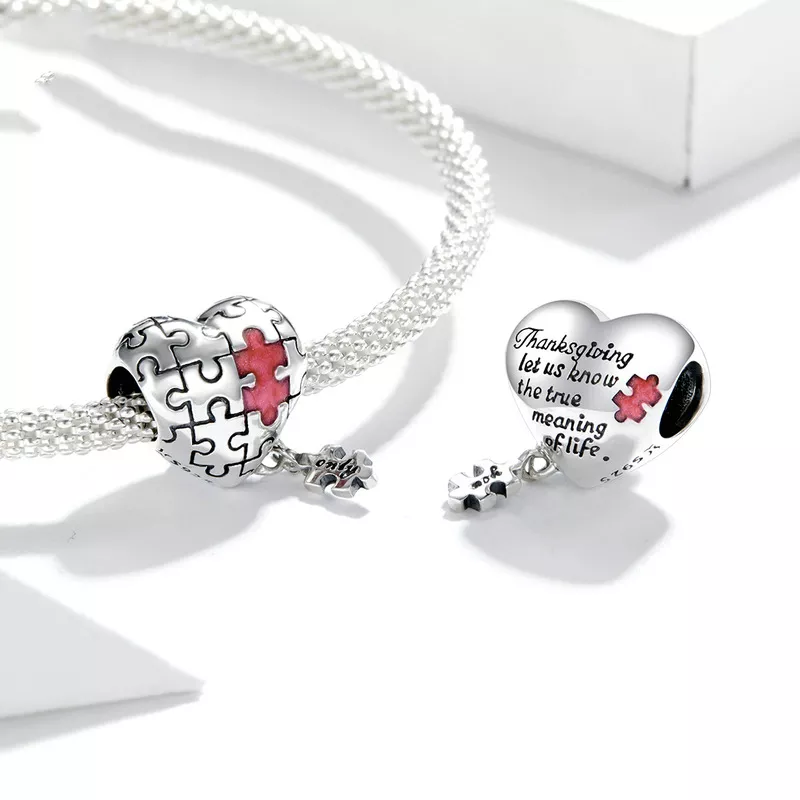 (resim) Pandora tarzı Otizm Charm - SCC1635 - Görüntüle 2