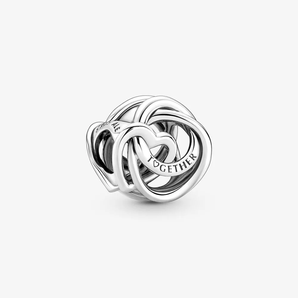 pandora aile her zaman çevrili kalp küpeği 791507c00