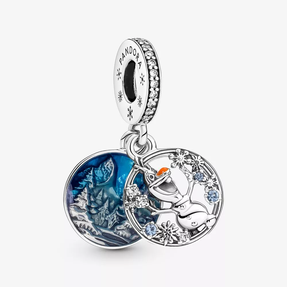 pandora disney frozen snow olaf çift asma charm 799638c01