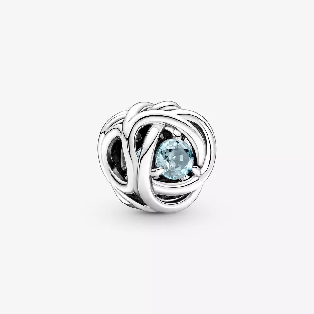 pandora mart deniz aqua mavi sonsuzluk çemberi asma 790065c09