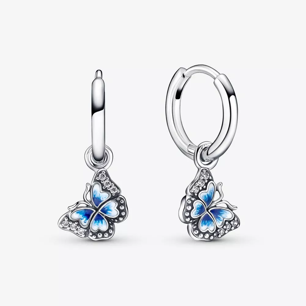 pandora mavi kelebek küpe halkası 290778c01
