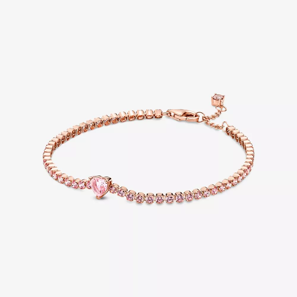 pandora parlayan kalp tenis bilekliği 580041c01
