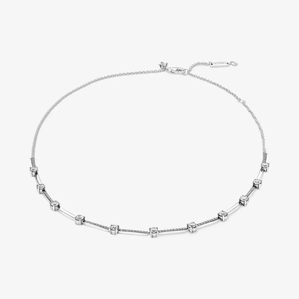 pandora sparkling pavé collier bars kolye 390059c01