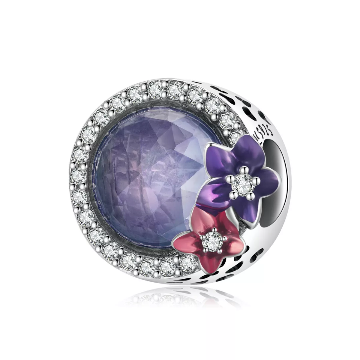 pandora stili feminin güç parlak çiçekler sevimli scc2141
