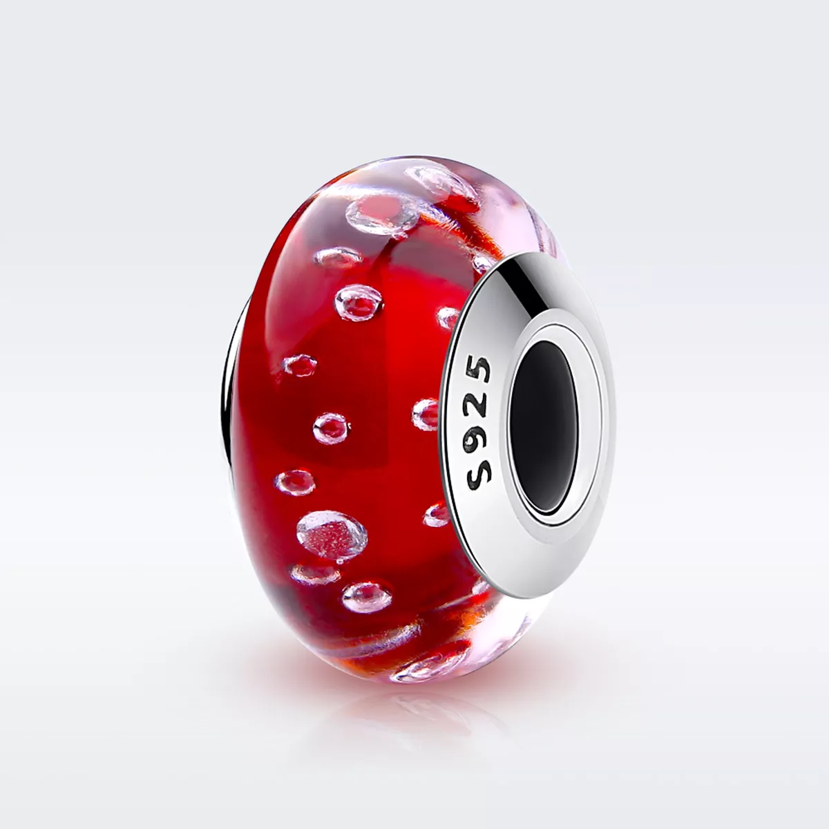 pandora stili kırmızı murano camı süs scz027
