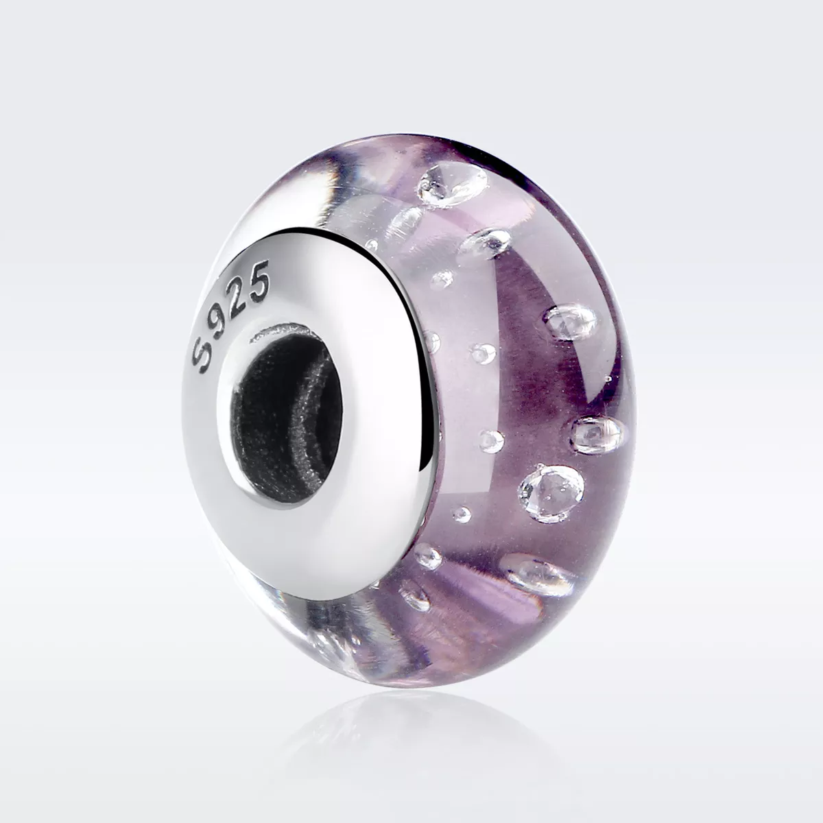 pandora stili mor murano camlı küpe scz001