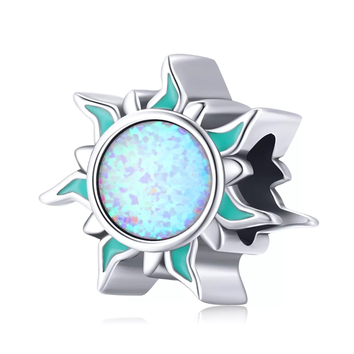 pandora stili opal küçük güneş süs bsc509