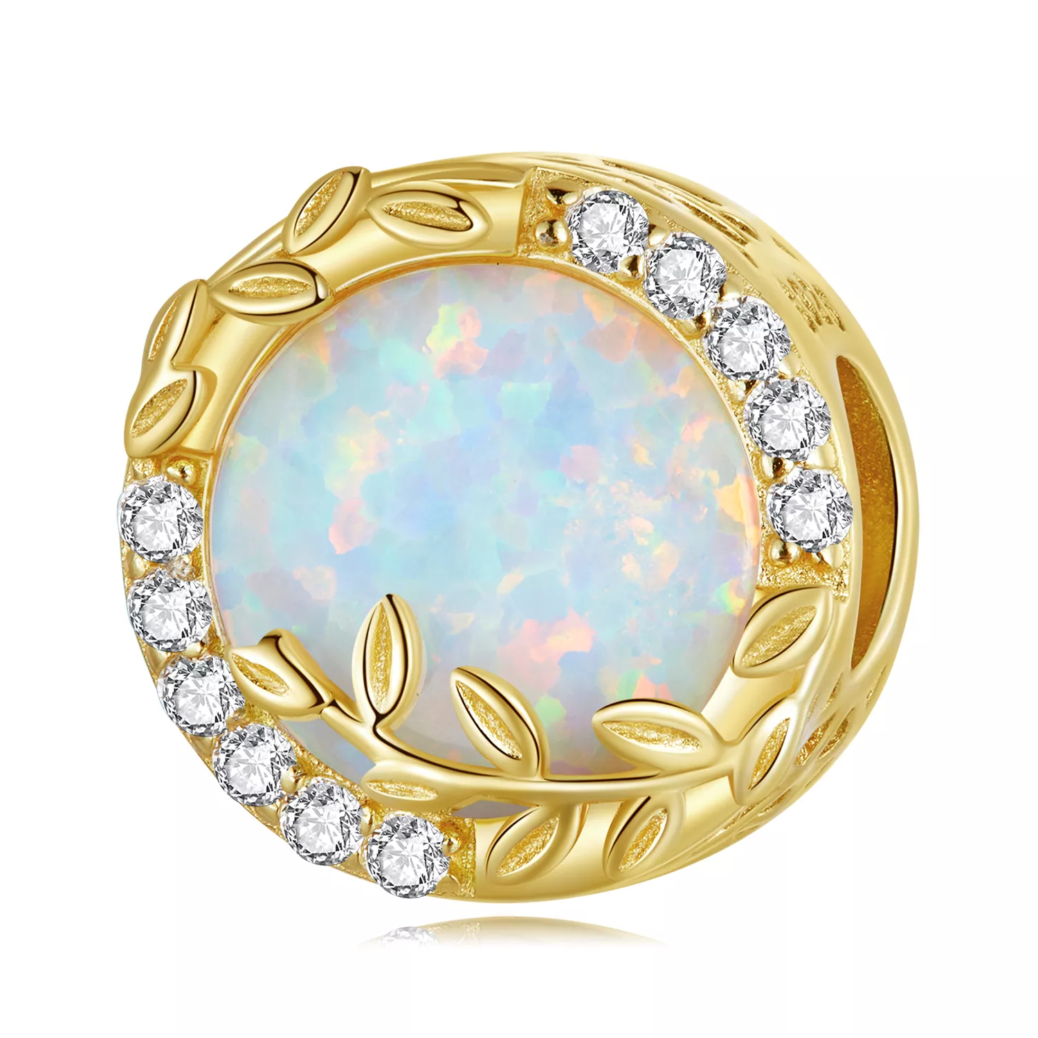 pandora stili opal yaprak şarm bsc671