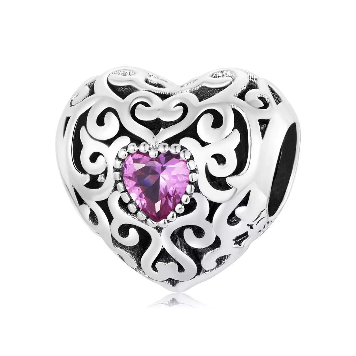 pandora stili retro desen aşk kolye scc2136