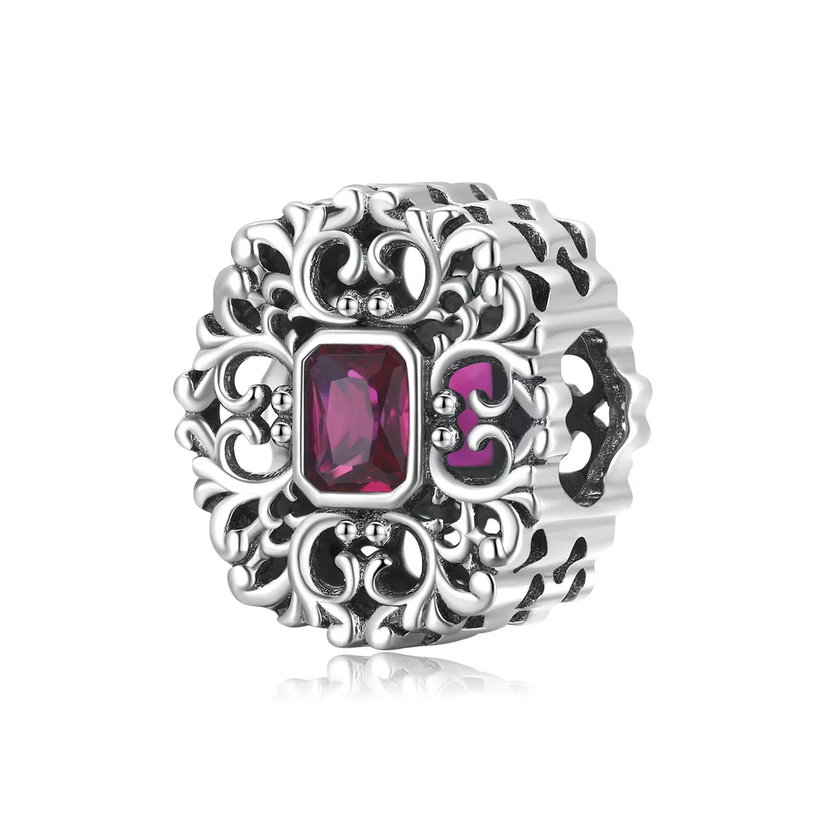 pandora stili retro desen zirkonyum şans scc2152