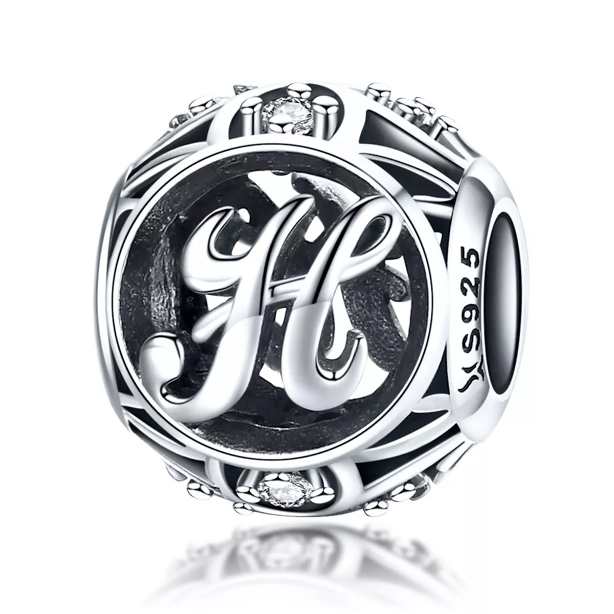 pandora stilinde harf h cıvata scc738 h