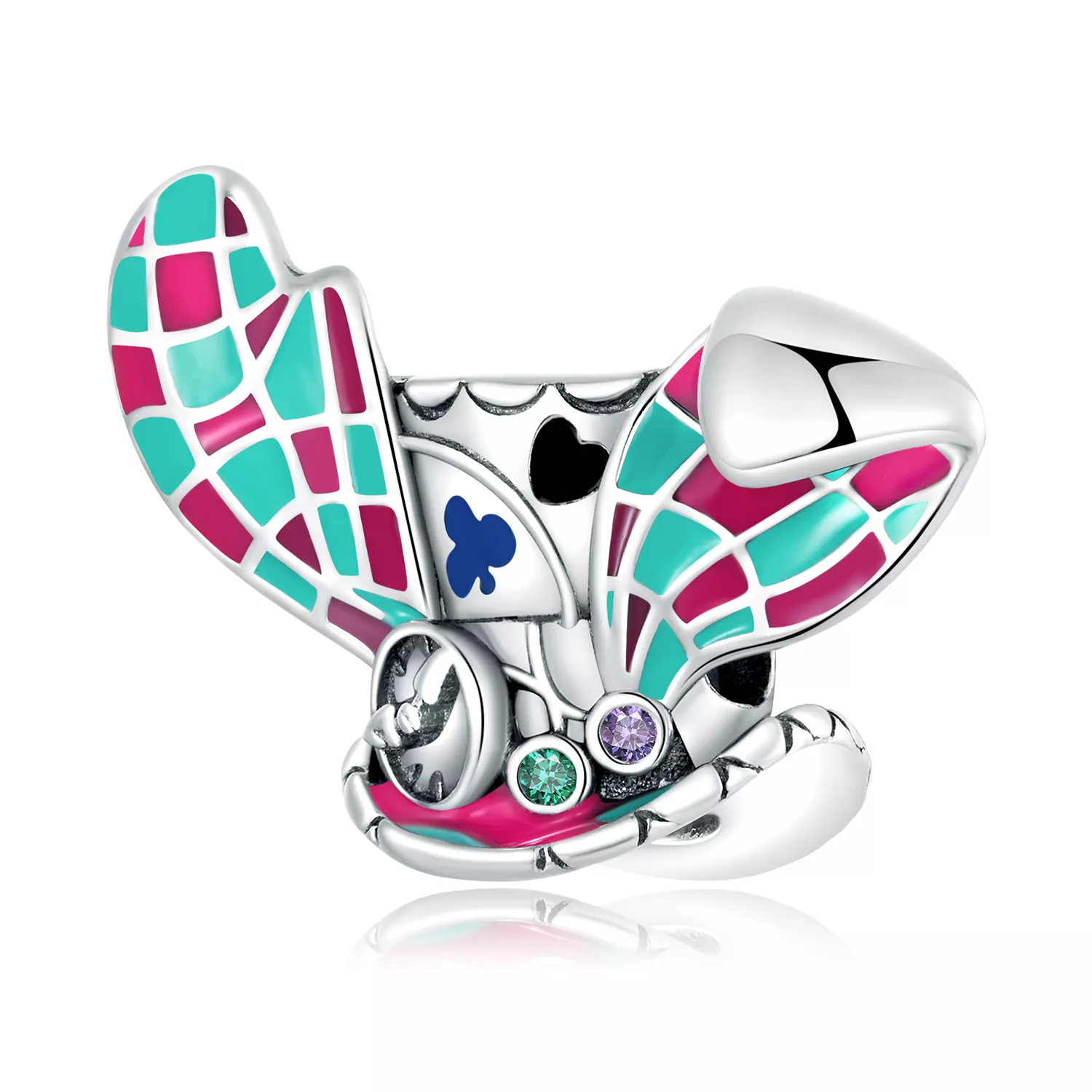 pandora tarzı tavşan kulaklı sihirli şapka charm scc2243