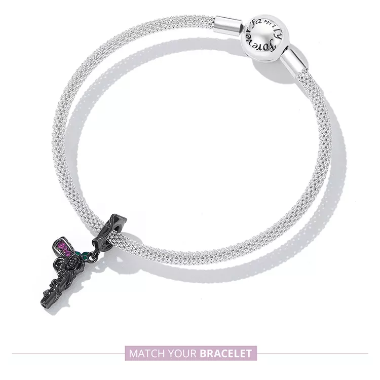 (resim) Pandora Stil Gül Pistol Sallantılı Küpe - SCC2241 - Görüntüle 8