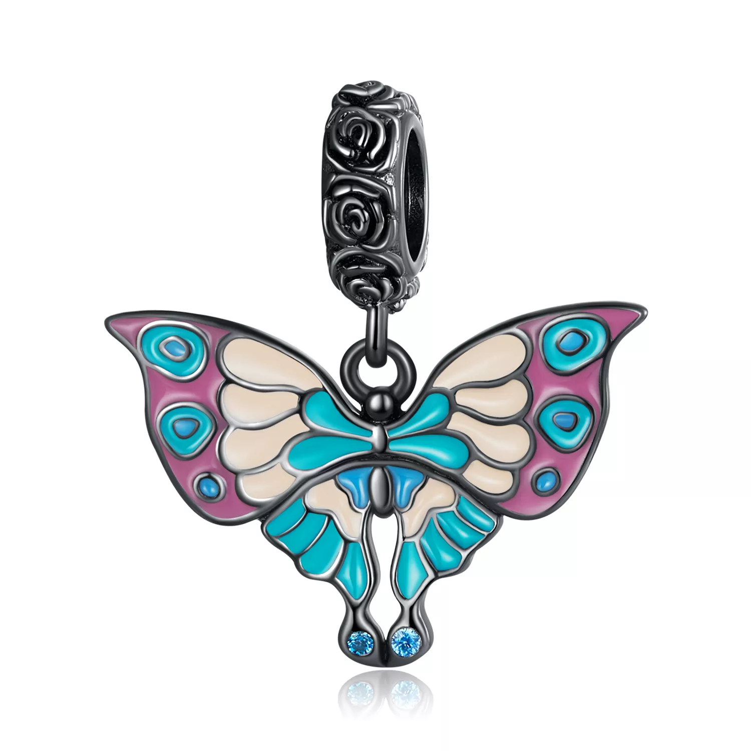 pandora stili sanatsal kelebek askı scc2240