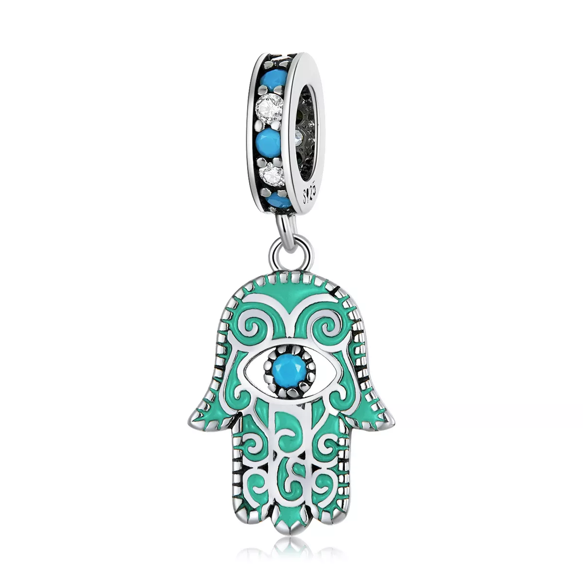 pandora tarzı hand of fatima dangle bsc593