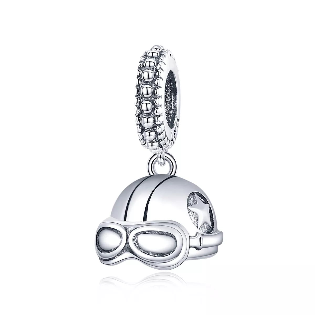 pandora tarzı retro kask kolye scc1711