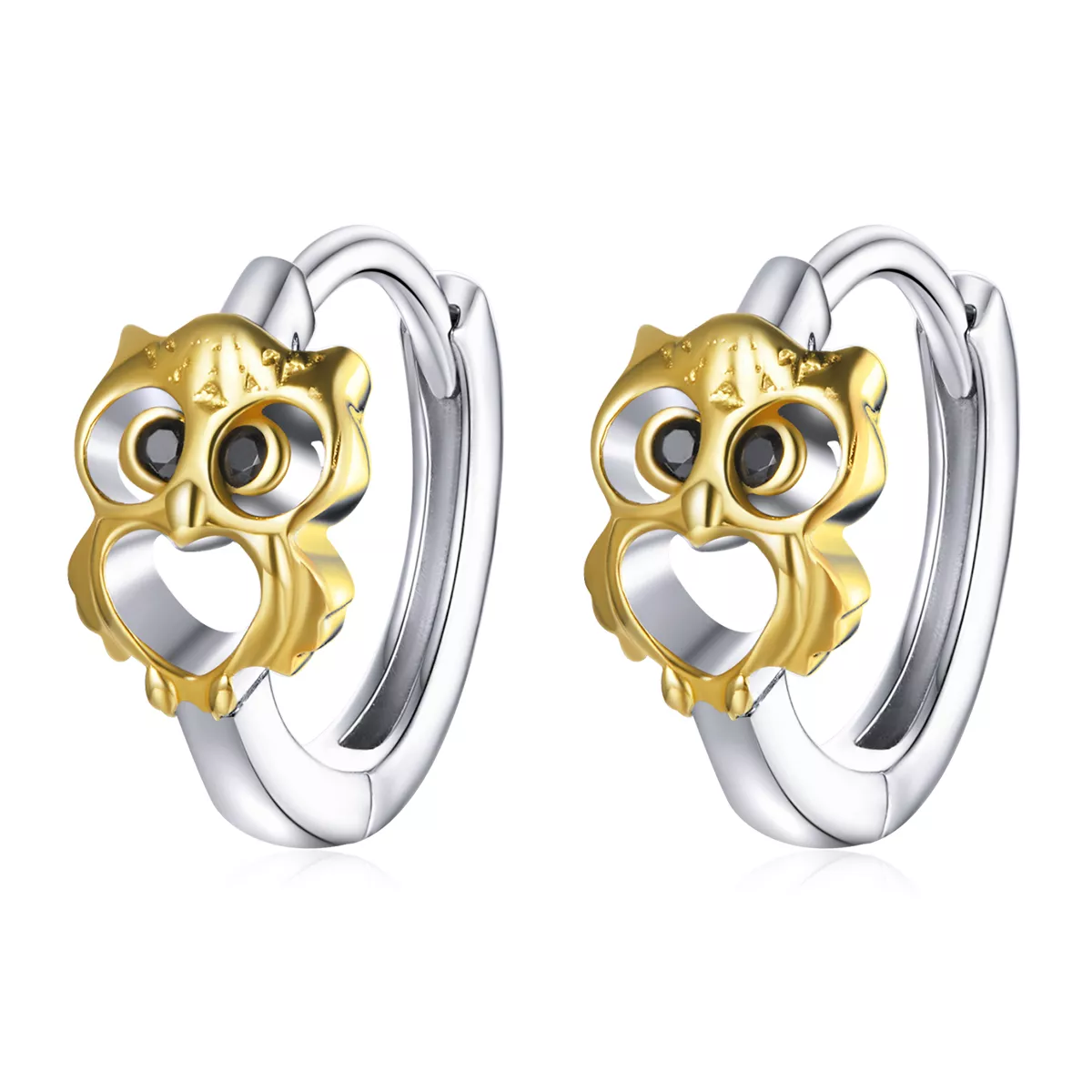 pandora stil yaratıcı baykuş halka küpeler bse505
