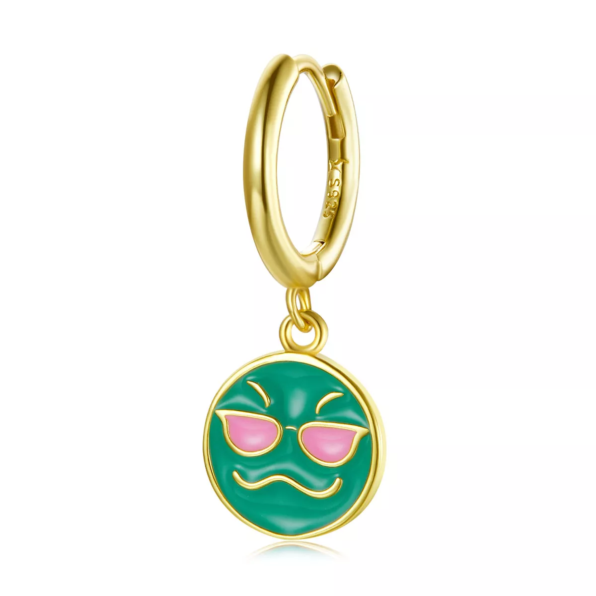 pandora stili emoji cool hoop küpe sce1204 b