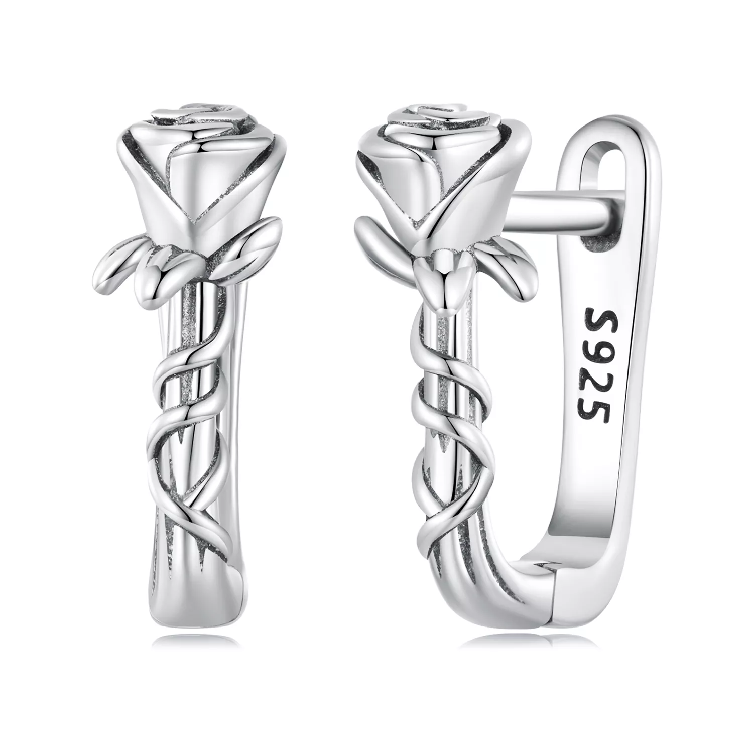 pandora stili gül küpe halkası bse716