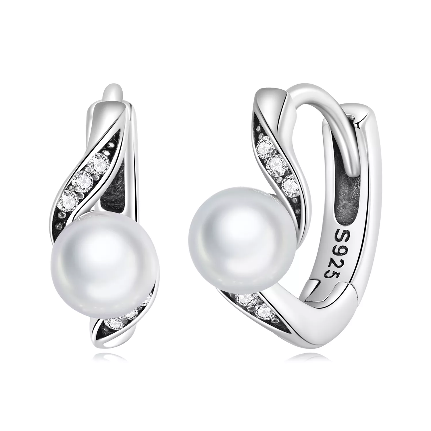 pandora stili kabuk boncuklu halka küpe bse710
