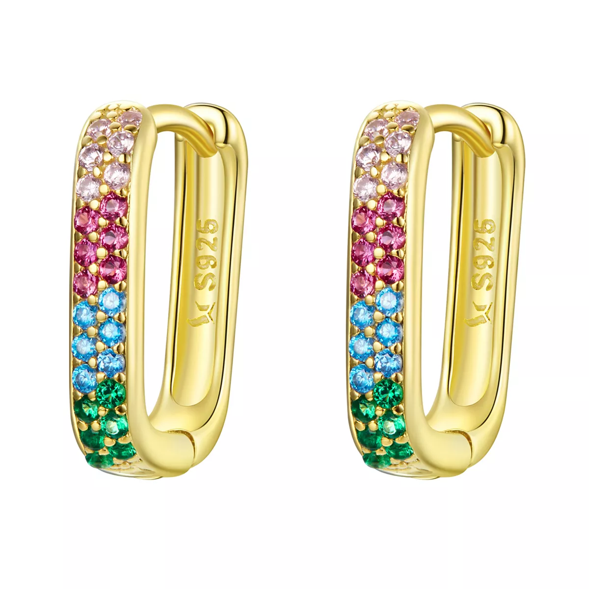 pandora tarzı kare küpe sce1218 cf