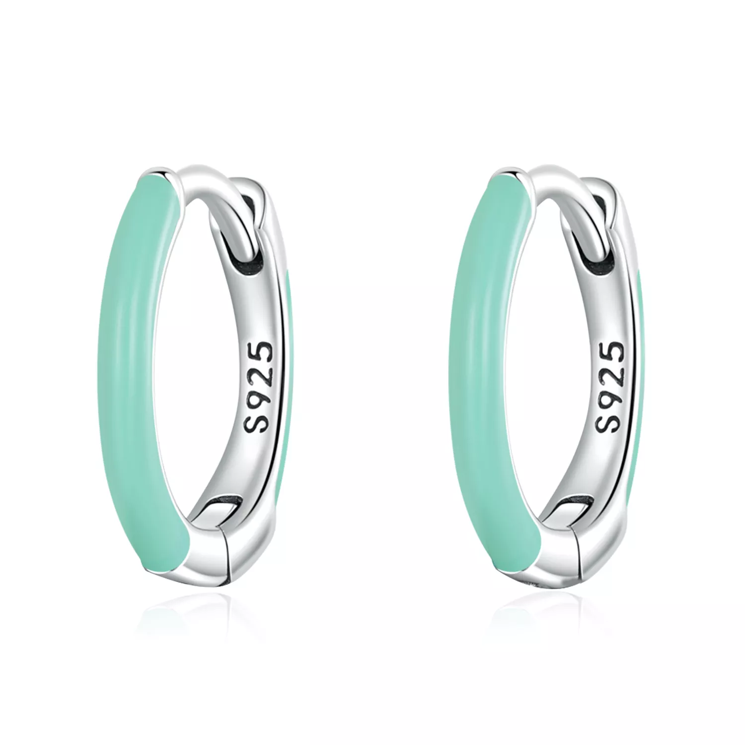 pandora tarzı çift daire hoop küpe sce1454