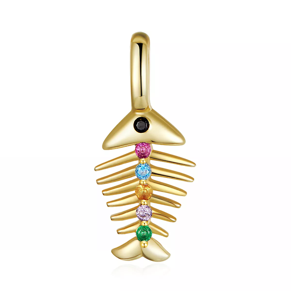 pandora stil beni pop art balık kemiği asılı scp054
