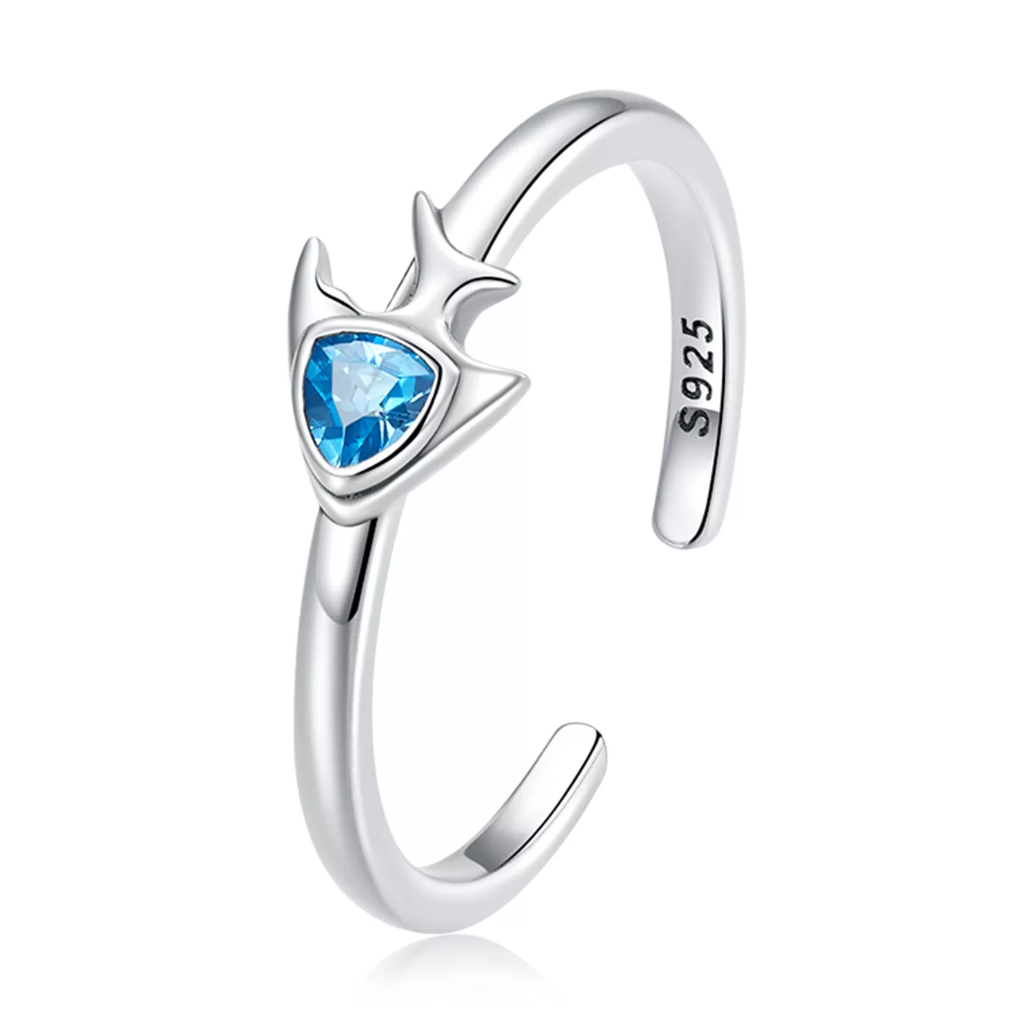 pandora stil yaratıcı balık açık yüzük scr817