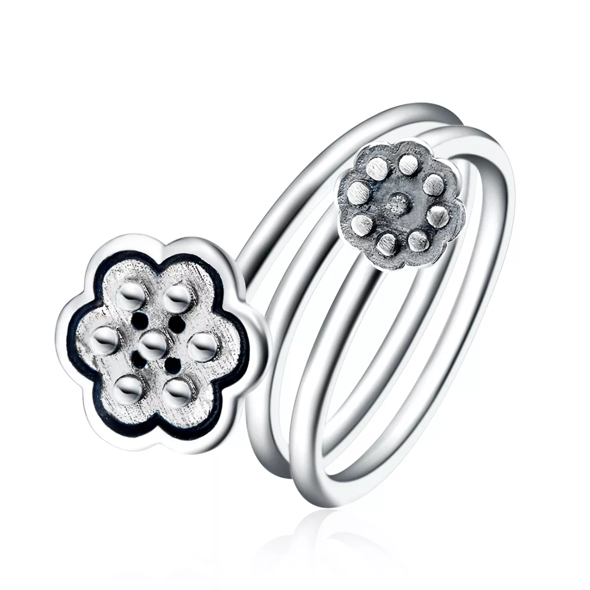 pandora stili lotus kolye açık yüzük vsr054