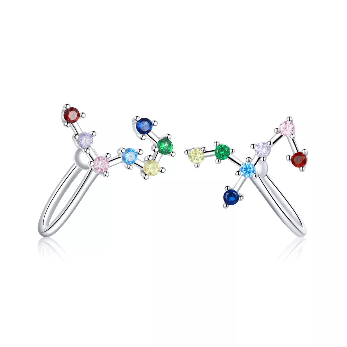 pandora stil yıldız desenli küpe bse457