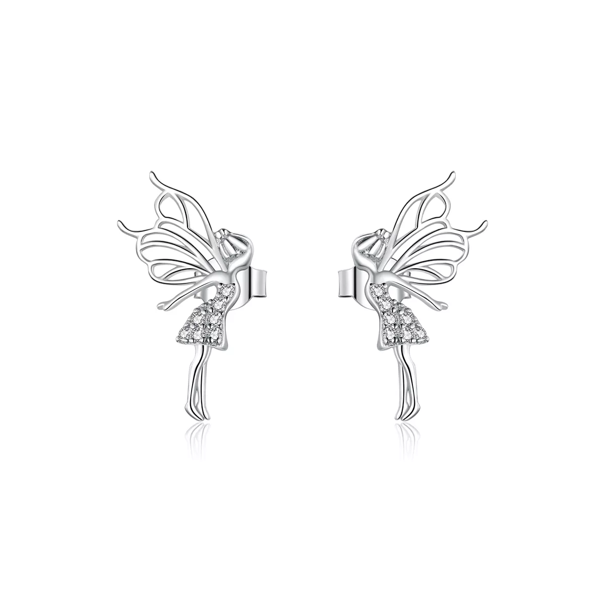 pandora stil çiçek elfleri küpe bse338