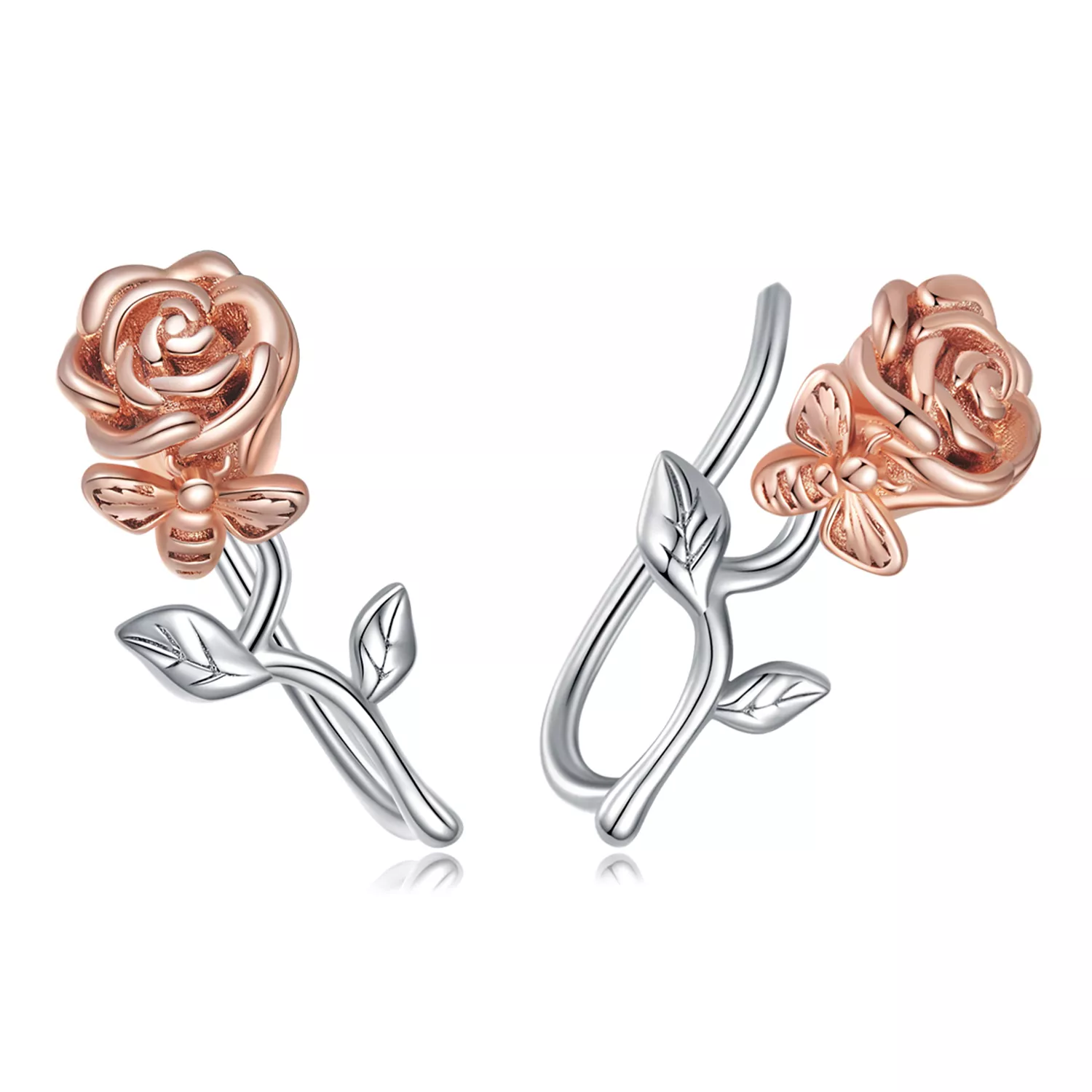 pandora stili gül küpe bse682