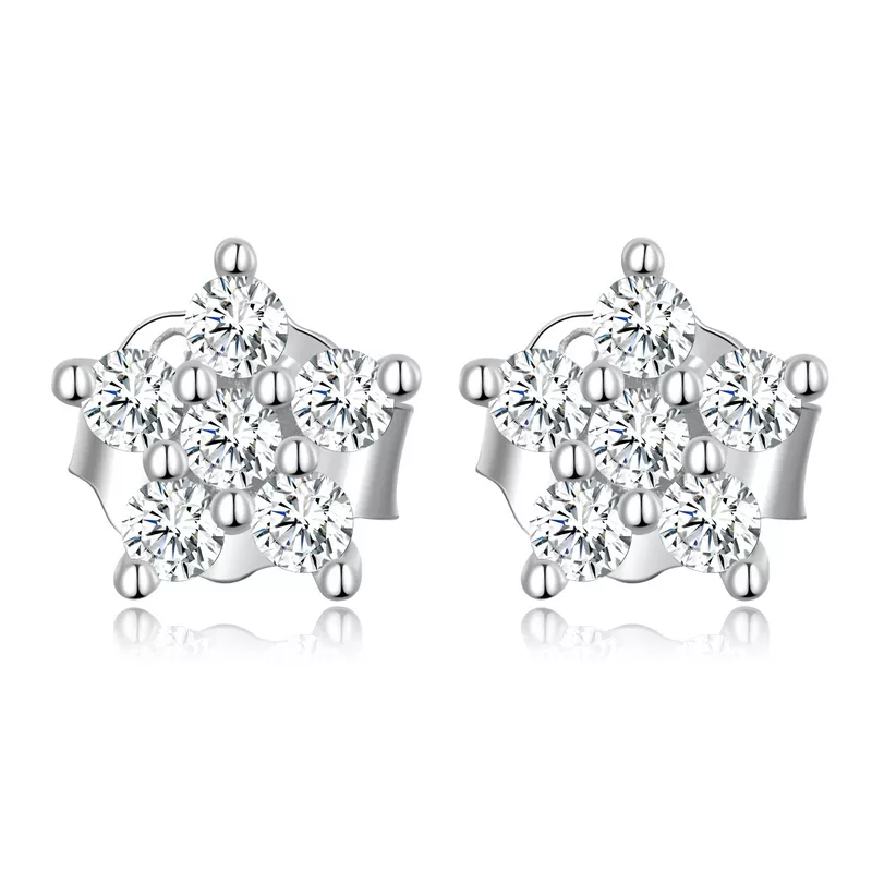 pandora stili mini çiçek küpe bse598 a