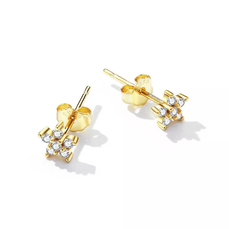 (resim) Pandora Stili Mini Çiçek Küpe - BSE598-B - Görüntüle 2