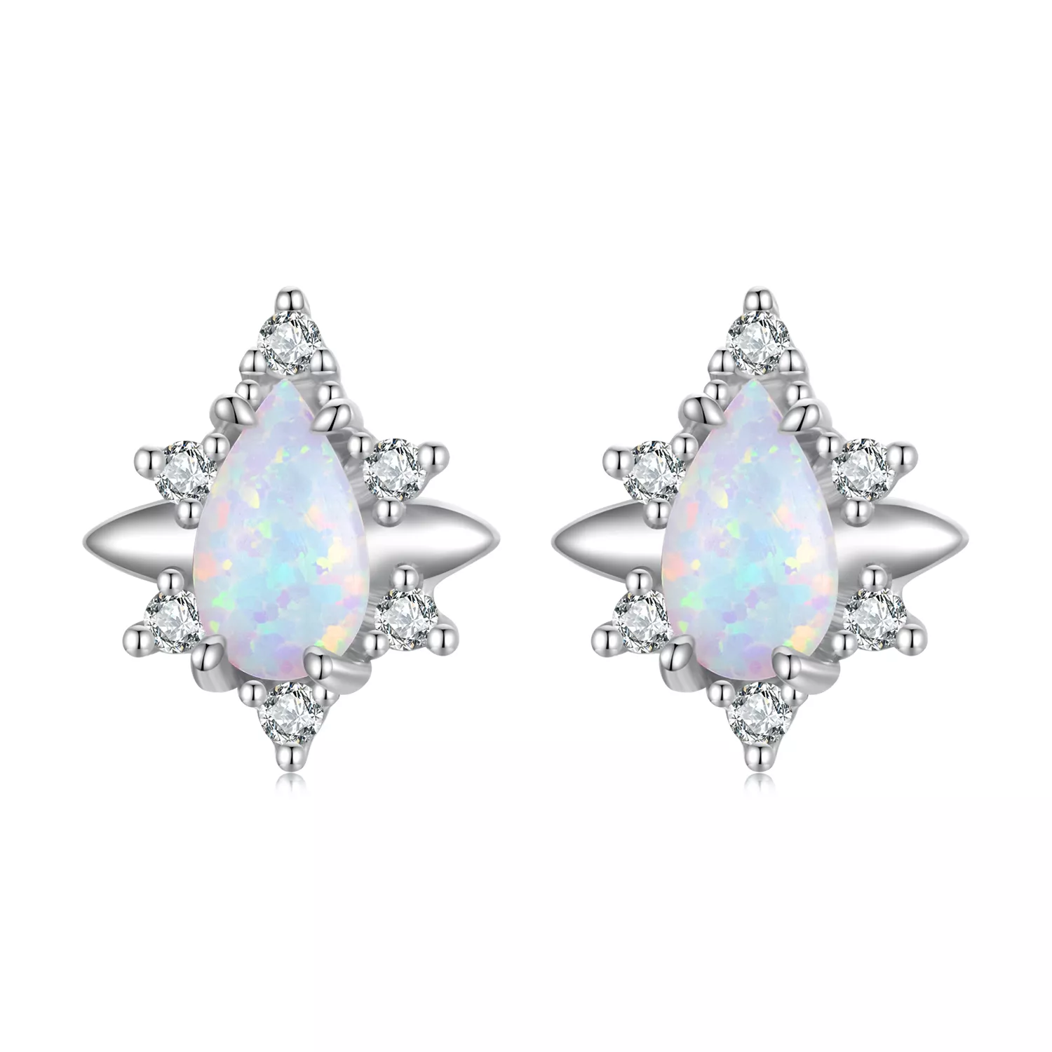 pandora stili opal damlası küpe bse685