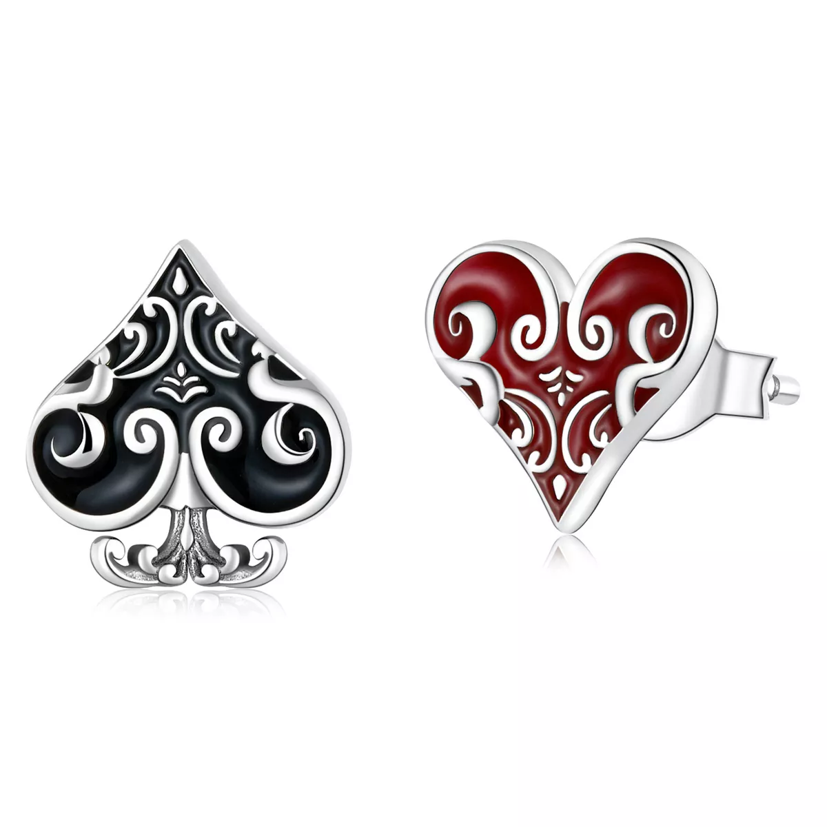 pandora stili poker kalp küpe sce1378