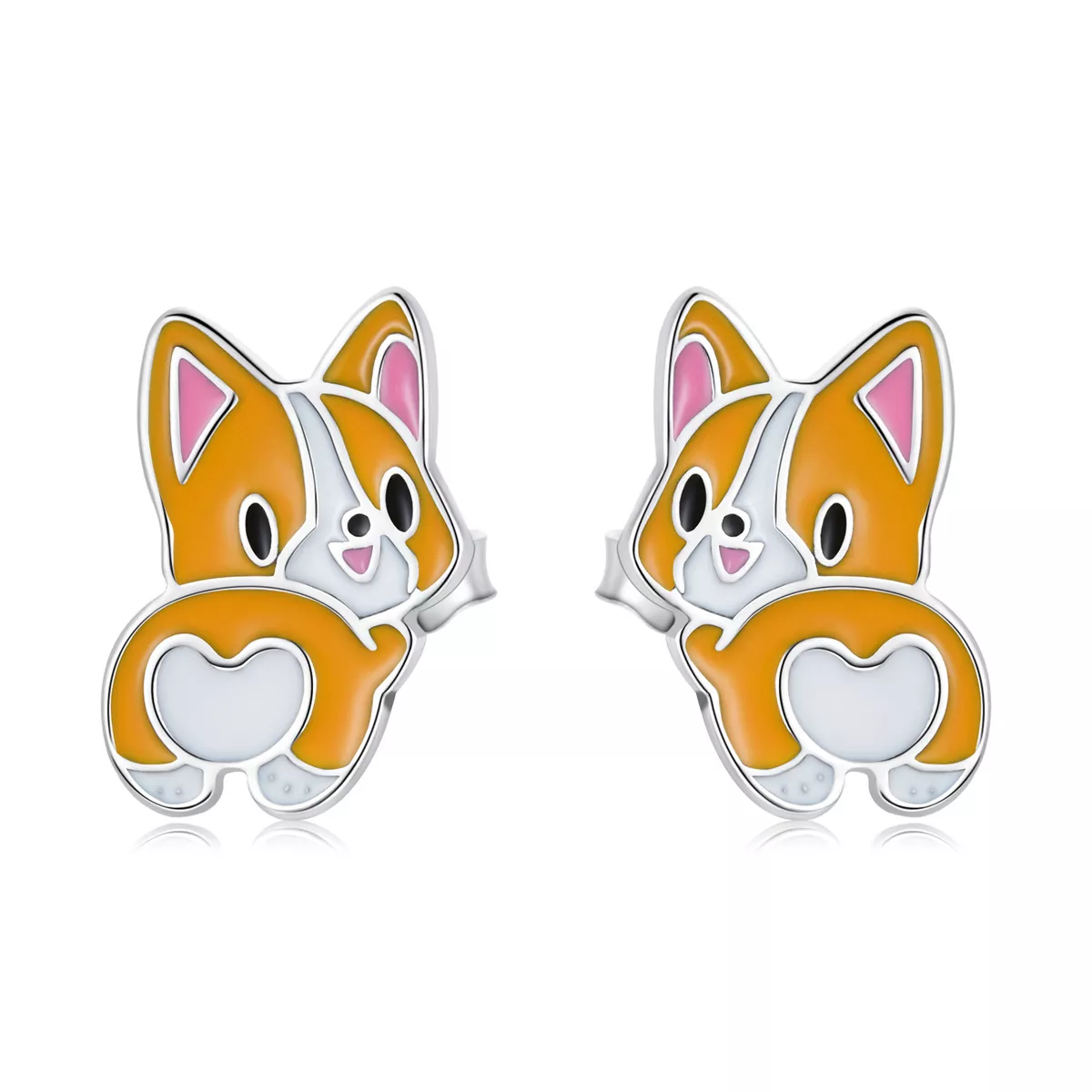 pandora stili sevimli corgi küpe sce1281