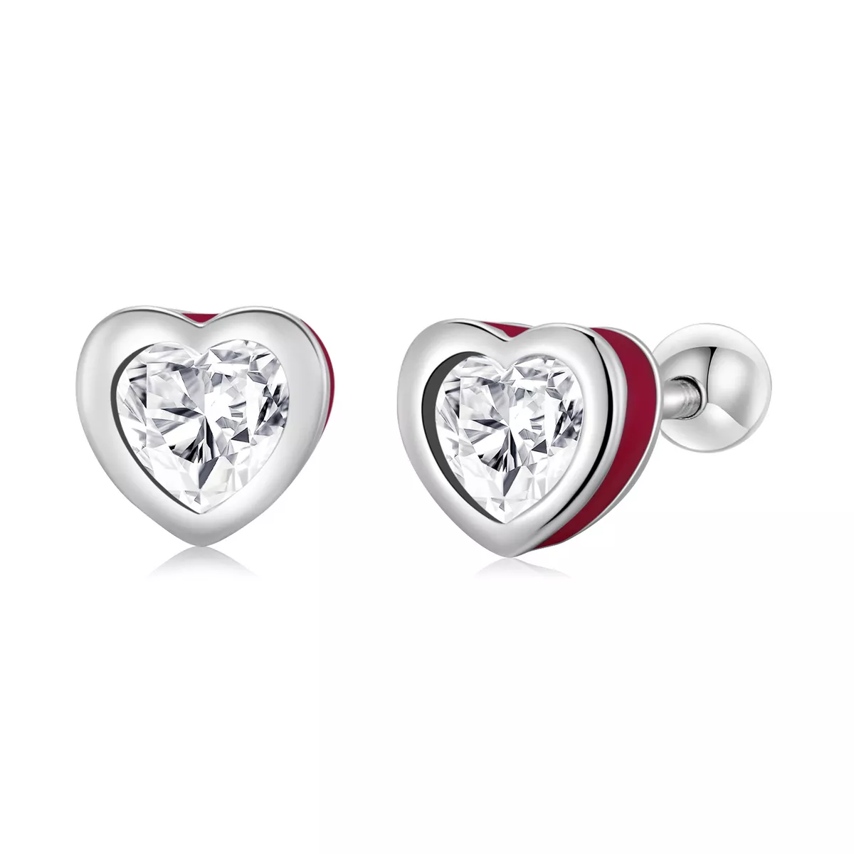pandora stilinde basit aşk küpe sce1352 vt