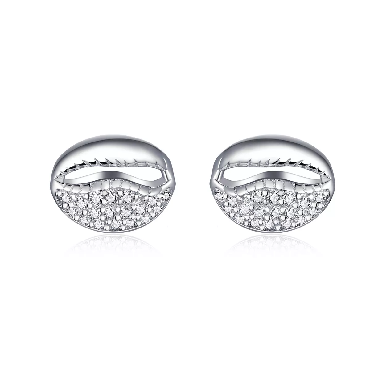 pandora tarzı basit kabuk küpe bse409