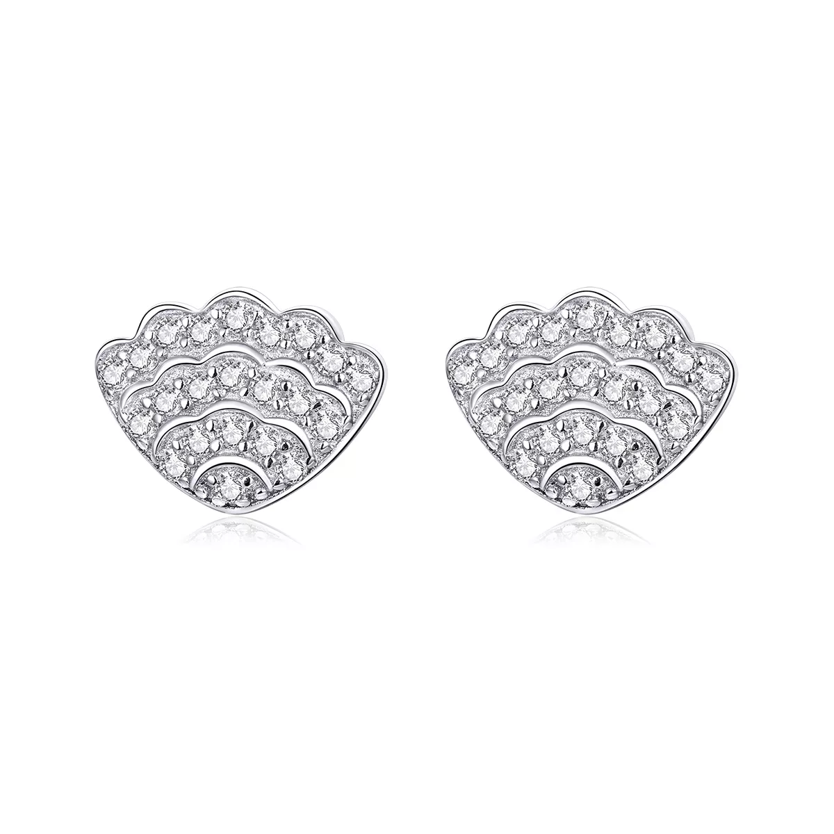 pandora tarzı romantik deniz kabuğu küpe bse342