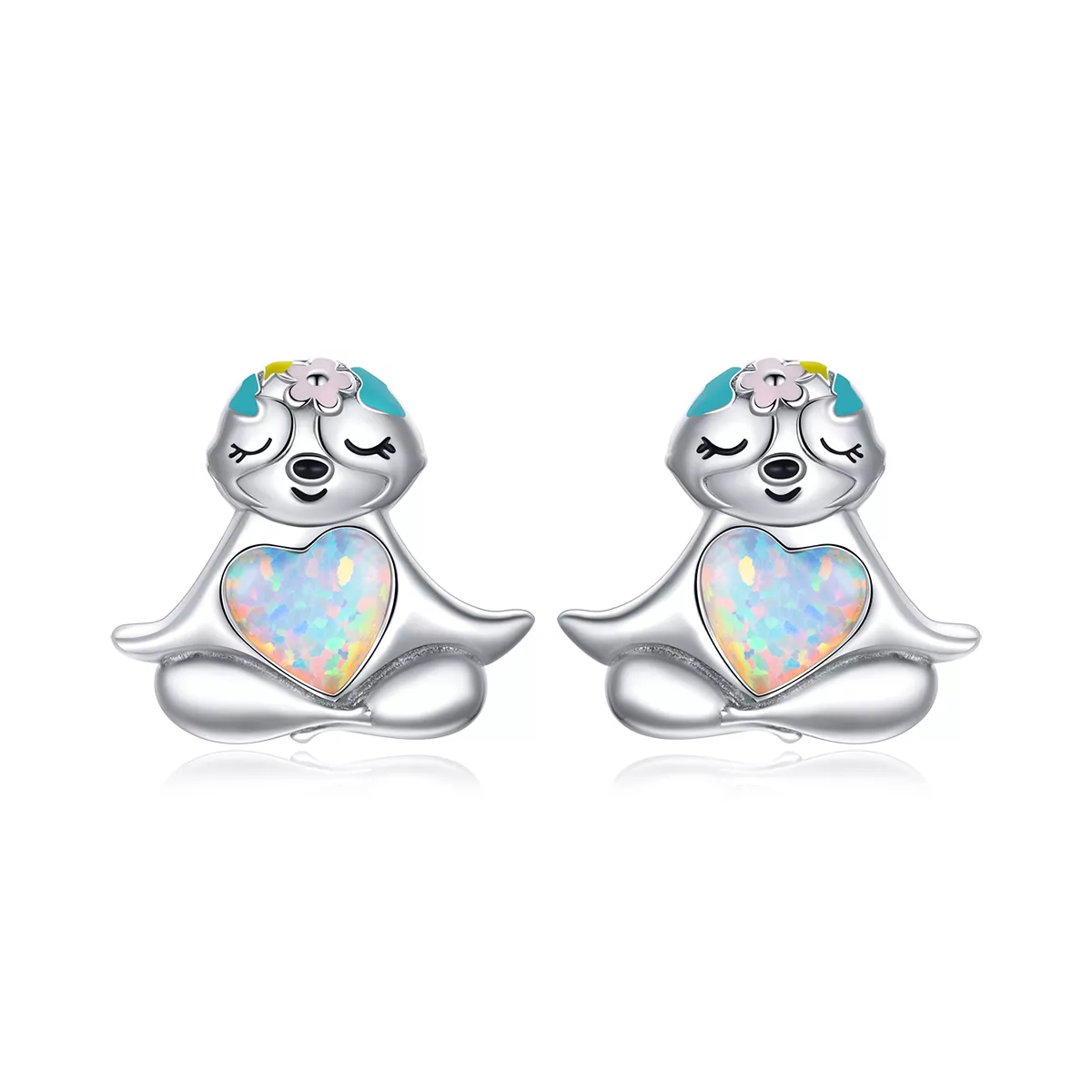 pandora tarzı sloth küpe bse483