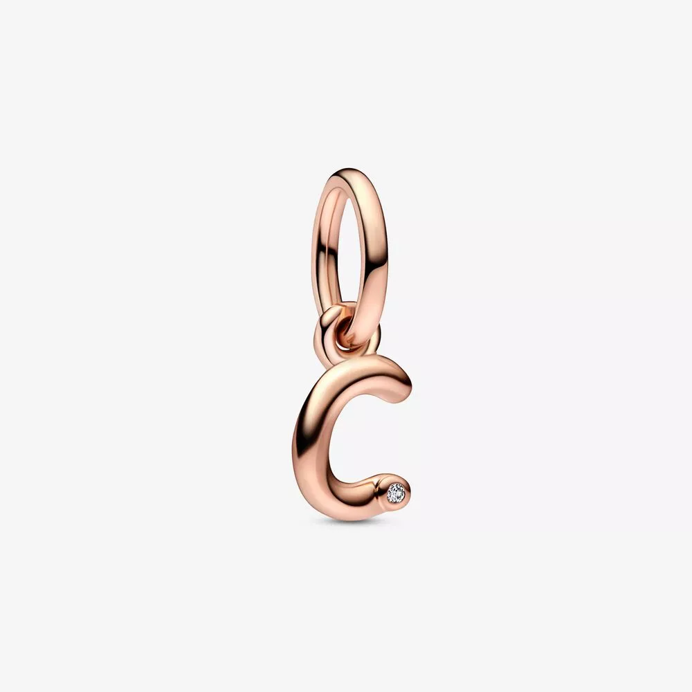 pandora harf c script alfabesi asılı charm 782472c01