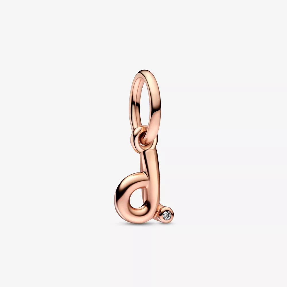 pandora harf d script alfabesi asılı charm 782534c01