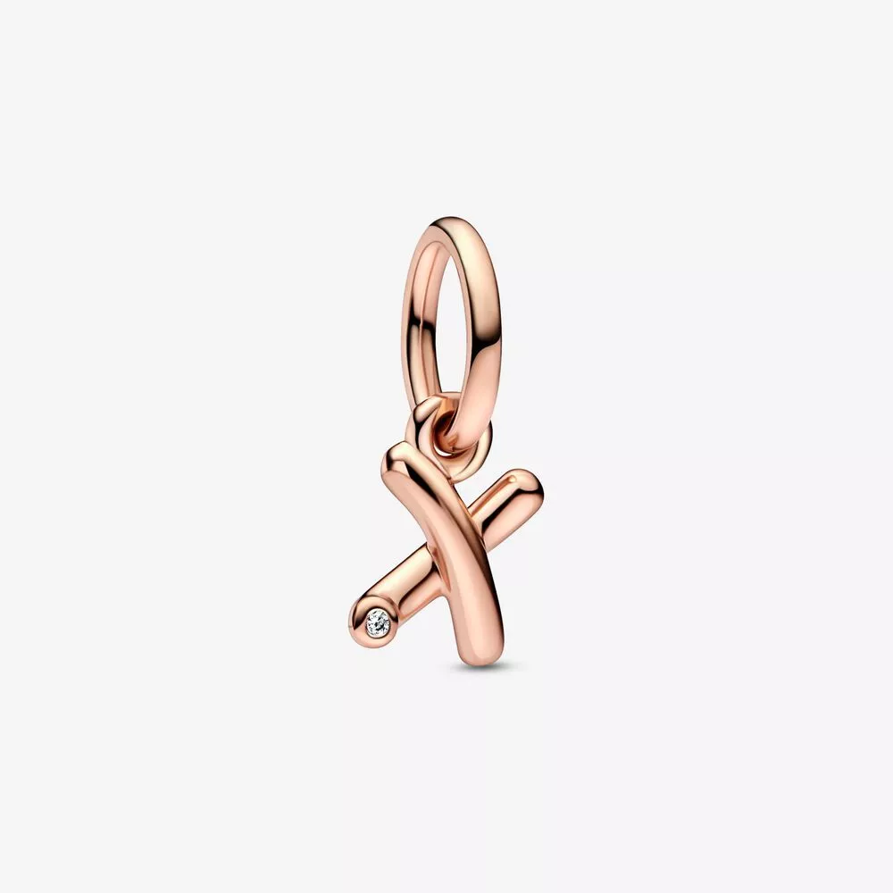 pandora harf x script alfabe asılı süs 782482c01
