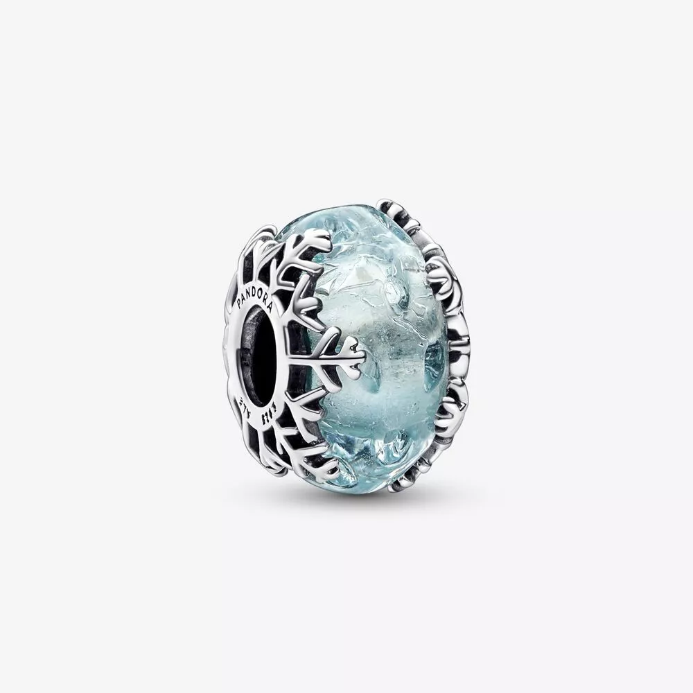pandora kış mavi kar tanesi murano şansı 792377c00
