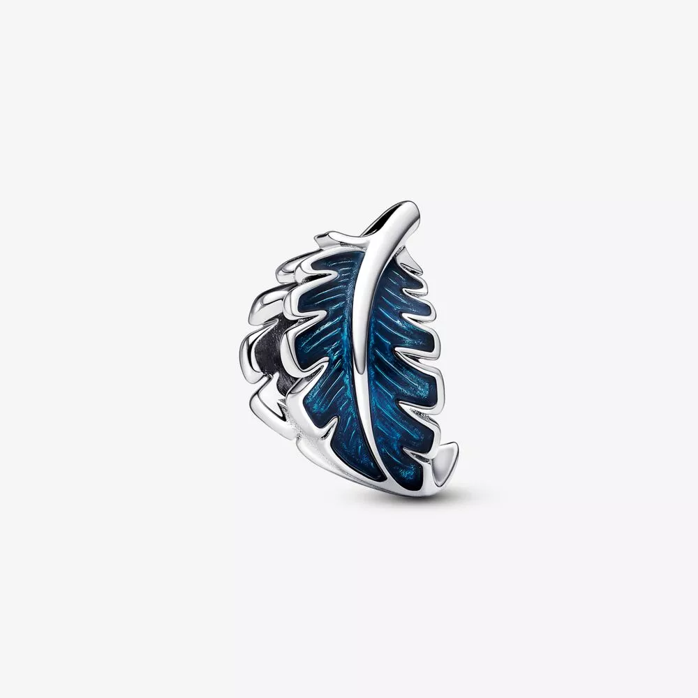 pandora mavi kavisli tüy küpe 792576c01